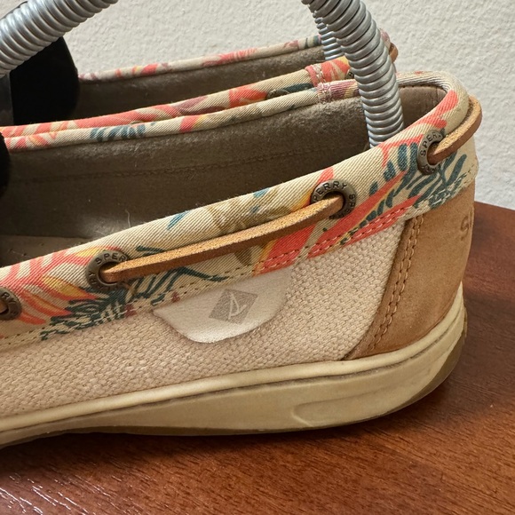 Sperry Angelfish Tan & Seaweed Print
Boat Shoes Loafers Women's Size 10 - Picture 6 of 8